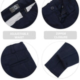 Little & Youth Boys Formal Suit Set Slim Fit Vest, White Dress Shirt, Dress Pants and Bowtie 4 Piece