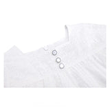 Toddler Cotton Floral Embroidered Short Sleeve Dress