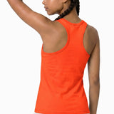 Girls' Soft Solid Cotton Blend Racerback Tank Top