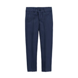 Boys 5-Piece Slim Fit Textured Suit Set With Satin Lapels