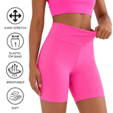 Lilax Girls High Waist Biker Shorts — Premium Soft 4-Way Stretch Yoga & Dance Athletic Shorts