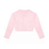Girls Patterned Knit Bolero Cardigan