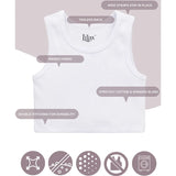 Girls 2-Pack Basic Cropped Tank Top