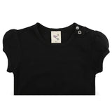 Baby Cotton Puff Sleeve Basic Crewneck T-Shirt