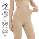 Girls' Soft Stretch Bike Shorts | Elastic Waist | Cotton Blend | Toddler & Kids Sizes 2T–12Y