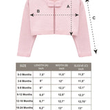 Baby Girls' Long Sleeve Bowknot Closure Bolero Cardigan