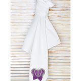 Newborn Jeweled Crown Swaddle Receiving Blanket for Baby Girl 34" x 31"