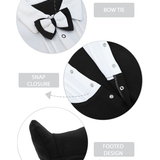 Baby Boy Gentleman Tuxedo Footie