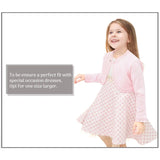 Little Girls' Knit Long Sleeve Button Closure Bolero Cardigan Shrug