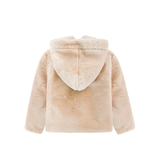 Girl Button Down Hooded Cardigan Jacket