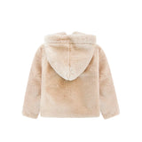 Girl Button Down Hooded Cardigan Jacket