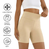 Lilax Girls High Waist Biker Shorts — Premium Soft 4-Way Stretch Yoga & Dance Athletic Shorts