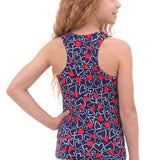 Girls' Soft Solid Cotton Blend Racerback Tank Top