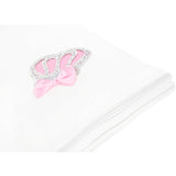 Newborn Jeweled Crown Swaddle Receiving Blanket for Baby Girl 34" x 31"