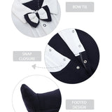 Baby Boy Gentleman Tuxedo Footie