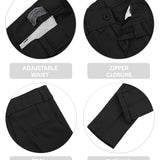 Little & Youth Boys Suit Set - Formal Suit Vest, White Dress Shirt, Dress Pants, and Bowtie - 4-Piece