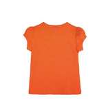 Girls' Basic Cotton T-Shirt  Short Puff Sleeve Crewneck / Toddler