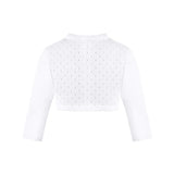 Girls Patterned Knit Bolero Cardigan