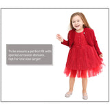 Little Girls' Knit Long Sleeve Button Closure Bolero Cardigan Shrug