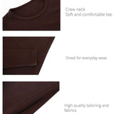 Lilax Girls' Basic Long Sleeve Round Neck Cotton T-Shirt