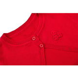 Baby Flower Detailed Buttoned Bolero Cardigan