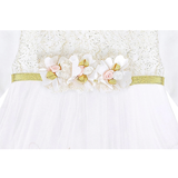 Newborn Gold Glitter Tutu Bodysuit