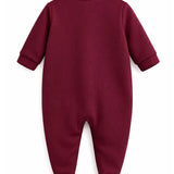 Baby Boy Tuxedo Romper Suit | Bow Tie & Necktie | 100% Cotton Footed Coverall