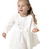 Toddler Lace & Ruffle Detailed Flower Girl Dress
