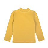 Toddler Cotton Long Sleeve Basic Mock-Neck T-Shirt