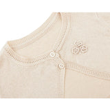 Baby Flower Detailed Buttoned Bolero Cardigan