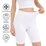 Girls' Soft Stretch Bike Shorts | Elastic Waist | Cotton Blend | Toddler & Kids Sizes 2T–12Y