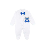 Newborn Baby 4-Piece Cotton Jeweled Layette Set