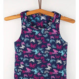Girls' Soft Solid Cotton Blend Racerback Tank Top