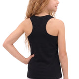 Girls' Soft Solid Cotton Blend Racerback Tank Top