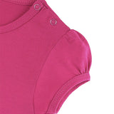 Baby Cotton Puff Sleeve Basic Crewneck T-Shirt