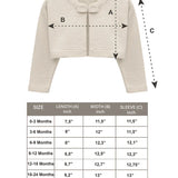 Baby Girls' Long Sleeve Bowknot Closure Bolero Cardigan