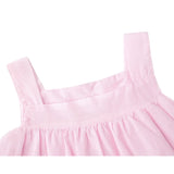Toddler Cotton Layered Square Neckline Dress
