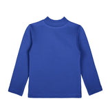 Toddler Cotton Long Sleeve Basic Mock-Neck T-Shirt