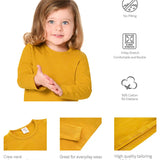 Lilax Girls' Basic Long Sleeve Round Neck Cotton T-Shirt