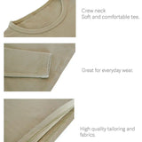 Lilax Girls' Basic Long Sleeve Round Neck Cotton T-Shirt