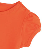 Baby Cotton Puff Sleeve Basic Crewneck T-Shirt