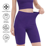 Girls' Soft Stretch Bike Shorts | Elastic Waist | Cotton Blend | Toddler & Kids Sizes 2T–12Y