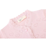 Baby Heart Detailed Knit Cardigan
