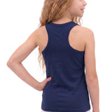Girls' Soft Solid Cotton Blend Racerback Tank Top