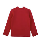 Toddler Cotton Long Sleeve Basic Mock-Neck T-Shirt