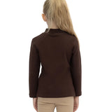 Toddler Cotton Long Sleeve Basic Mock-Neck T-Shirt