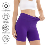 Lilax Girls High Waist Biker Shorts — Premium Soft 4-Way Stretch Yoga & Dance Athletic Shorts