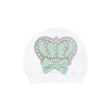 Newborn Baby 3-Piece Cotton Jeweled Layette Set