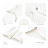 Girls Patterned Knit Bolero Cardigan