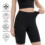 Girls' Soft Stretch Bike Shorts | Elastic Waist | Cotton Blend | Toddler & Kids Sizes 2T–12Y